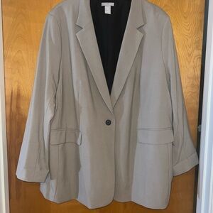 H&M Gray Blazer Classic Suit Jacket